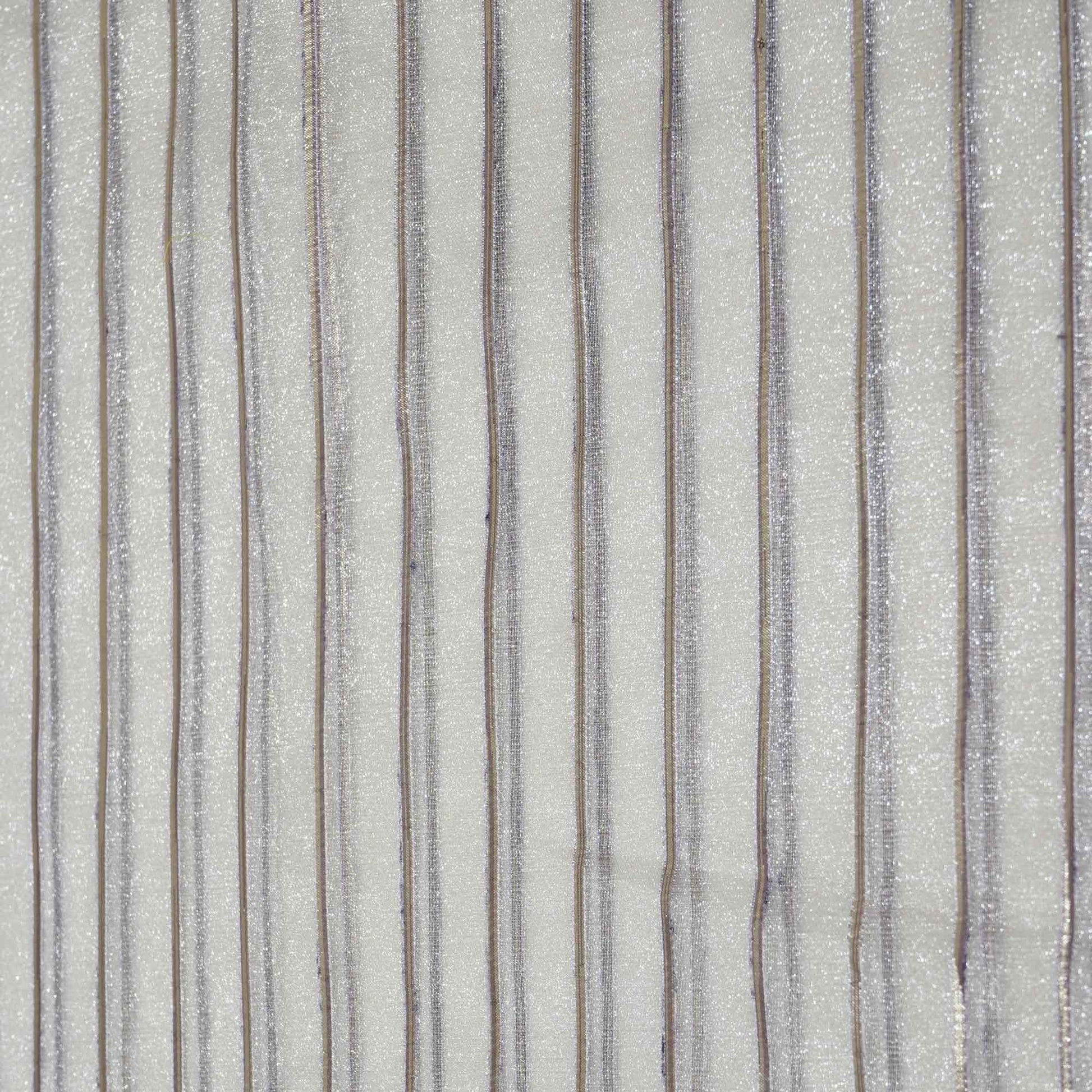Purple Gold Stripes Organza Zari JBS-16628