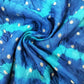 Teal Blue Green Bandhani Silk Jacquard NH-16704