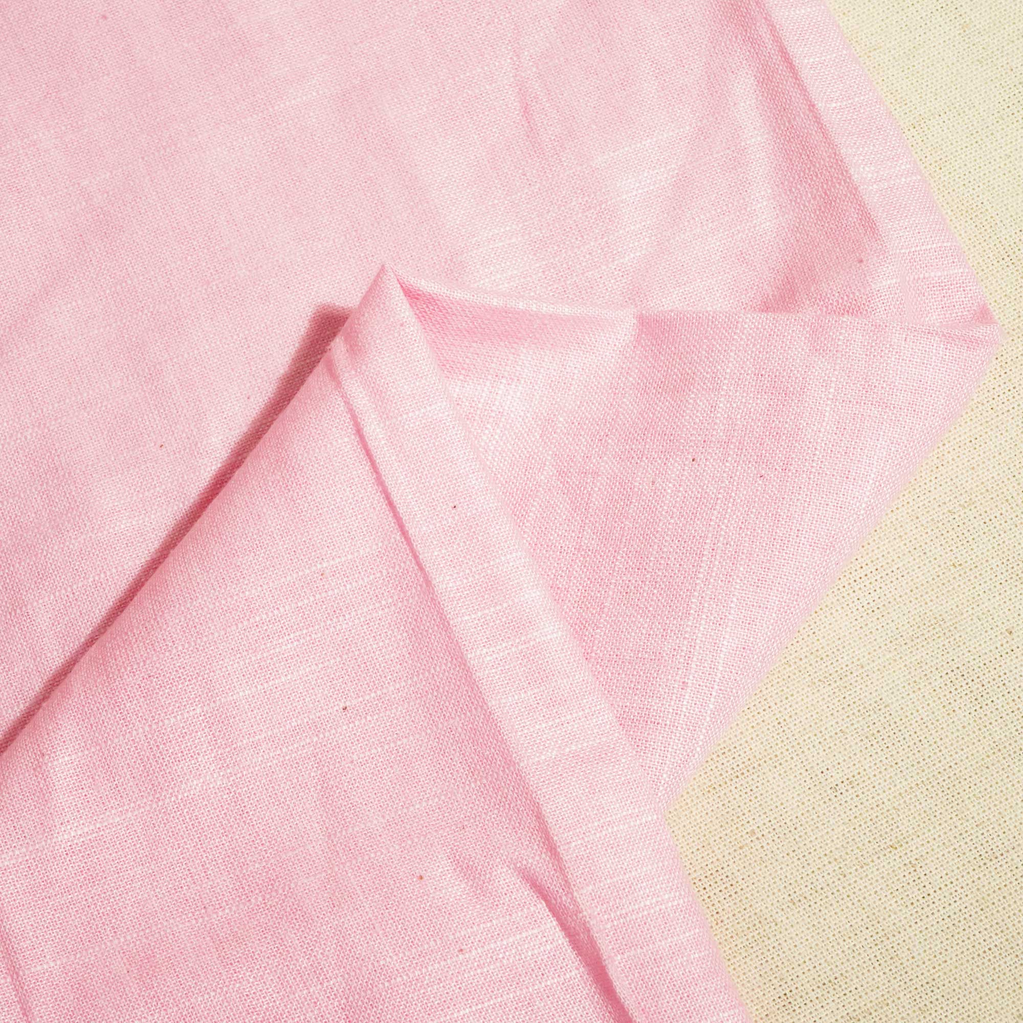Flamingo Pink Solid Cotton Khadi SS-16766