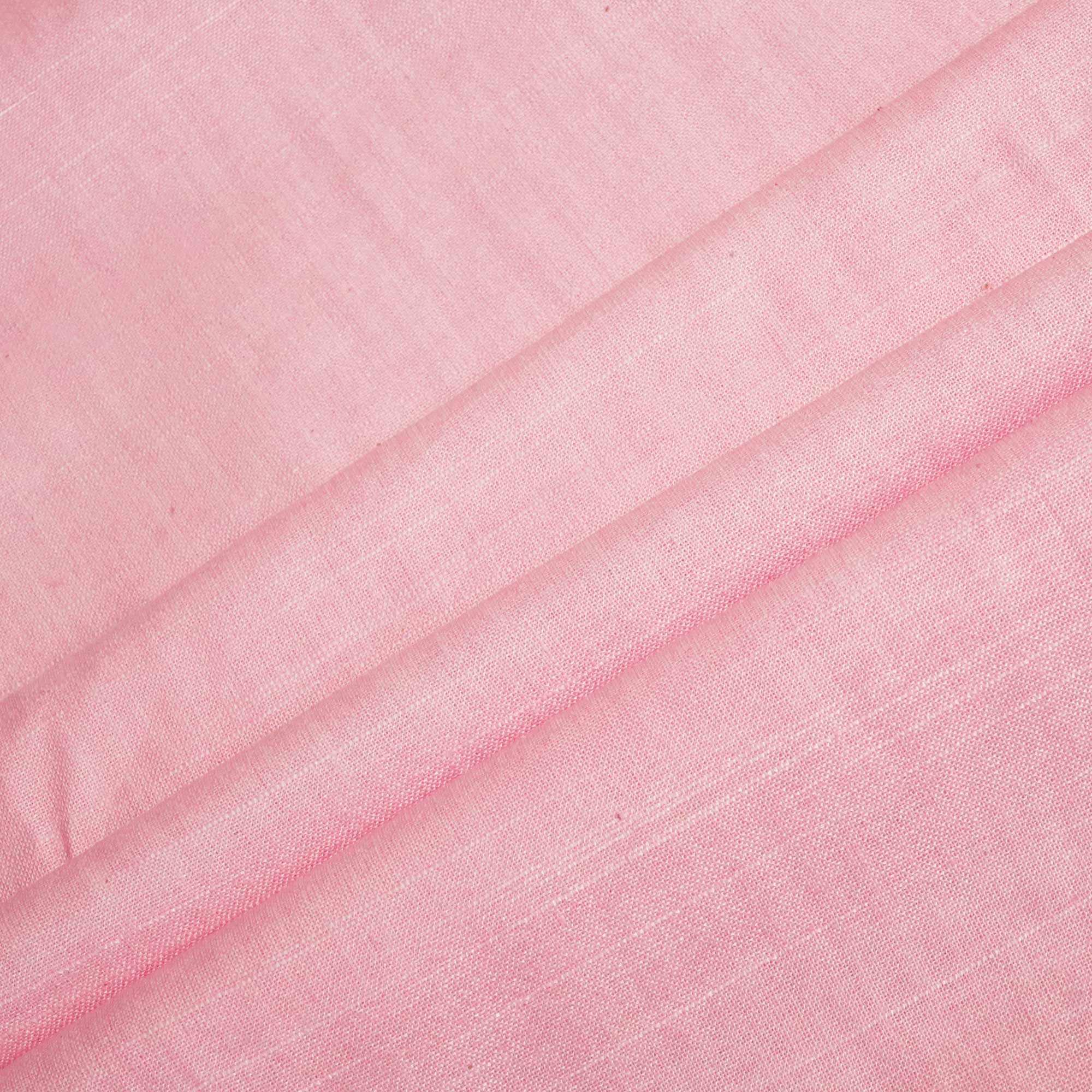 Flamingo Pink Solid Cotton Khadi SS-16766