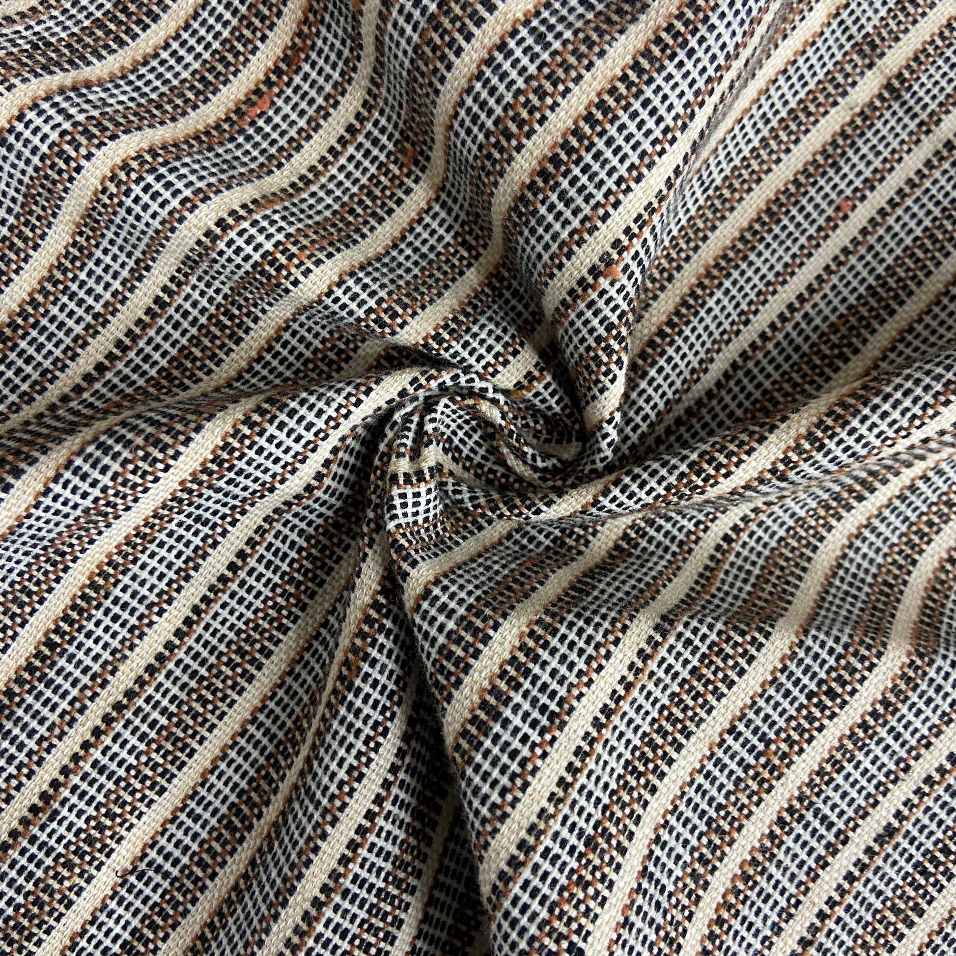 Black & Brown Tapestry Fabric
