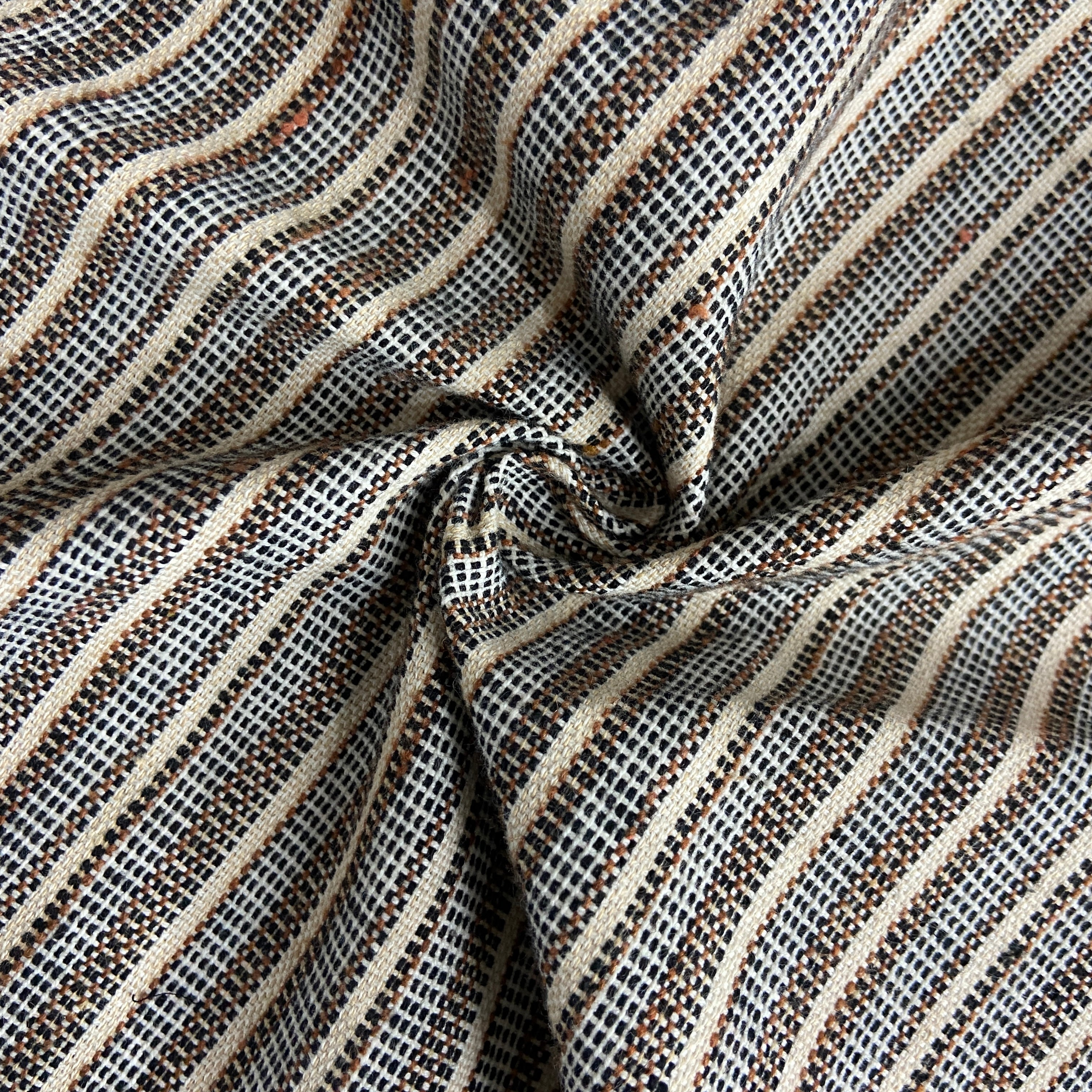 Black & Brown Tapestry Fabric