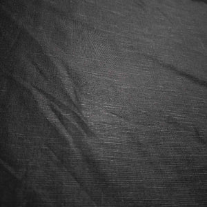 Black Solid Cotton Linen MKT-16814 - TradeUNO