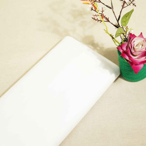 White Solid Cotton Linen MKT-16816