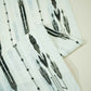 OffWhite Black Ikkat Dobby Embroidery Dyeable Cotton DE-16822