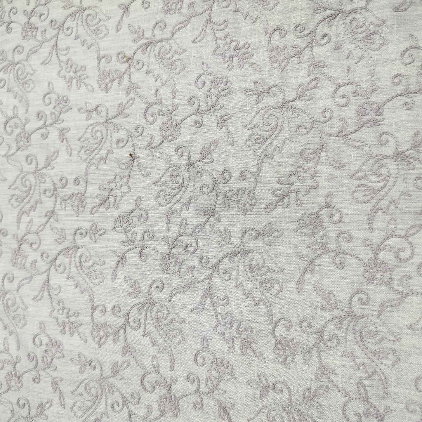 Lavender Floral Thread Embroidery Linen KT-16830