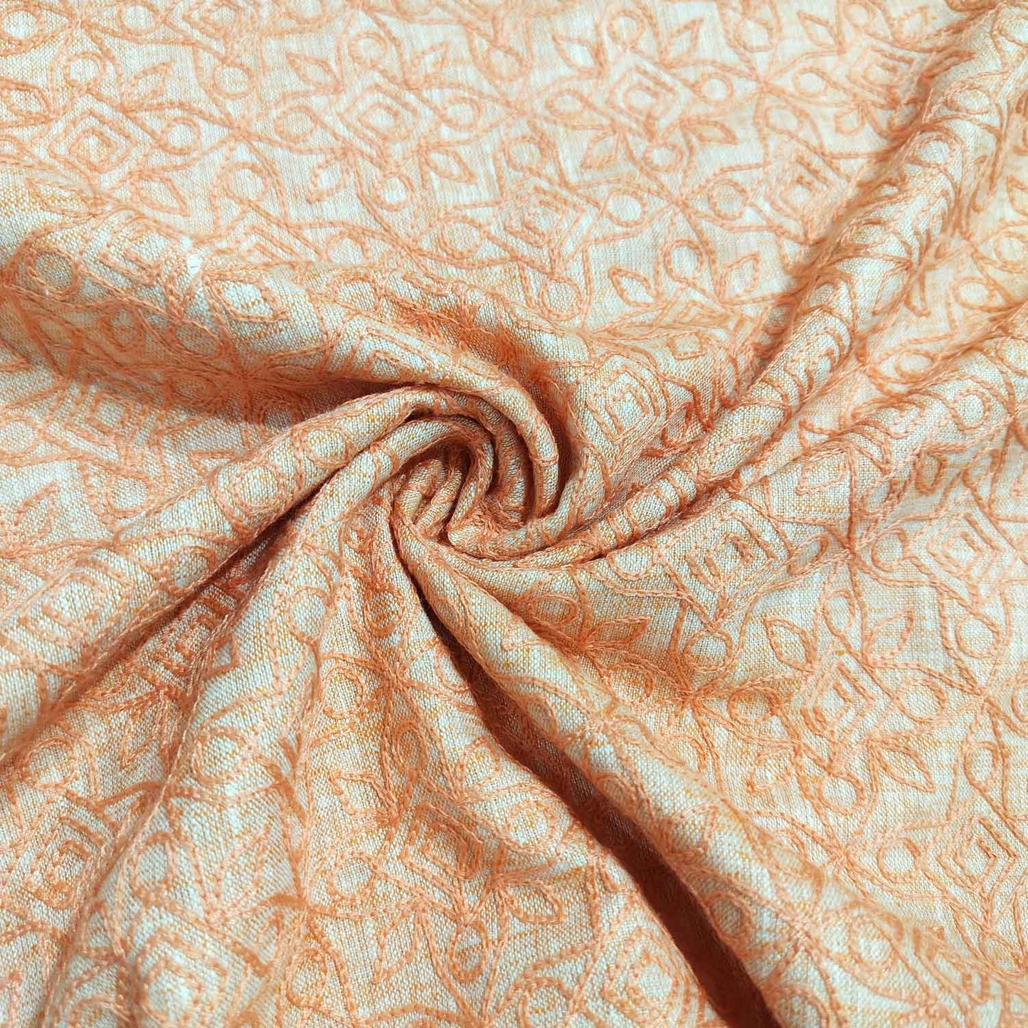 Orange Traditional Thread Embroidery Linen KT-16840
