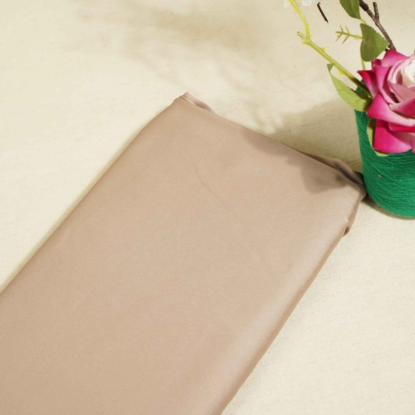 Brown Solid Celina Satin OB-16858