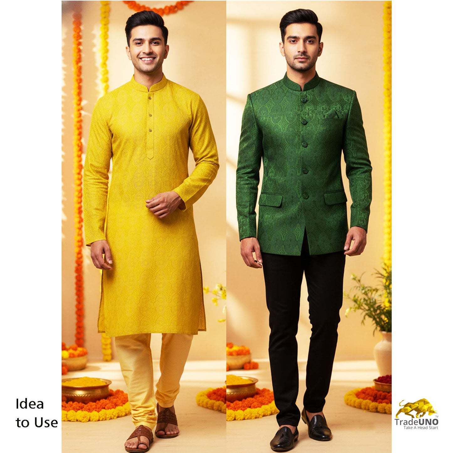 Premium Yellow Embroidery Georgette Fabric