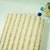 White Gold Stripes Jacquard Tissue Silk KRE-16887