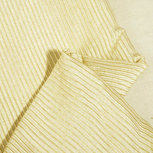 White Gold Stripes Jacquard Khaddi Gold KRE-16888