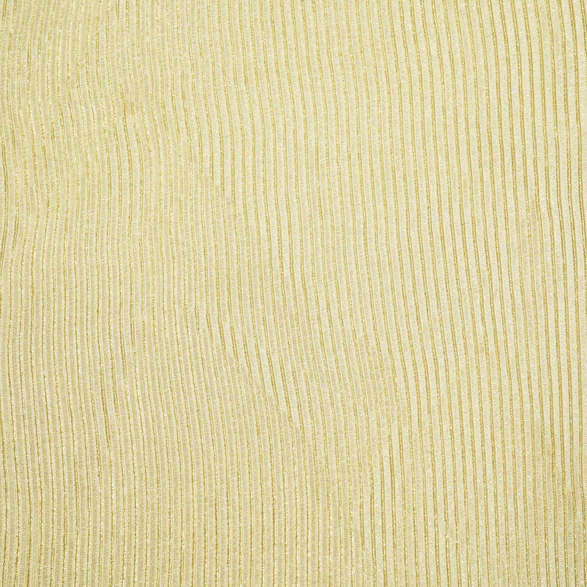 White Gold Stripes Jacquard Khaddi Gold KRE-16888