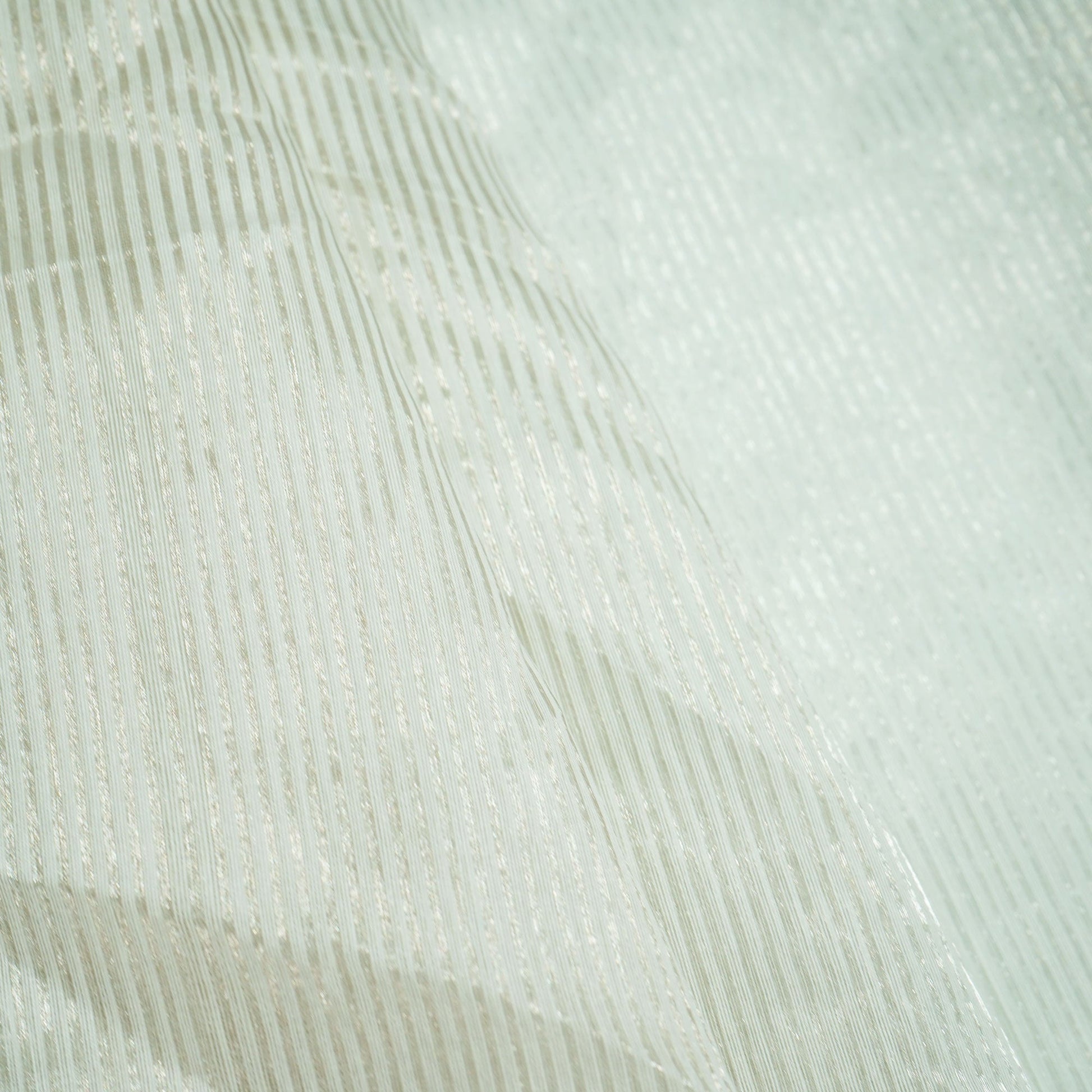 Silver Stripes Jacquard Pure Silk Zari KRE-16891