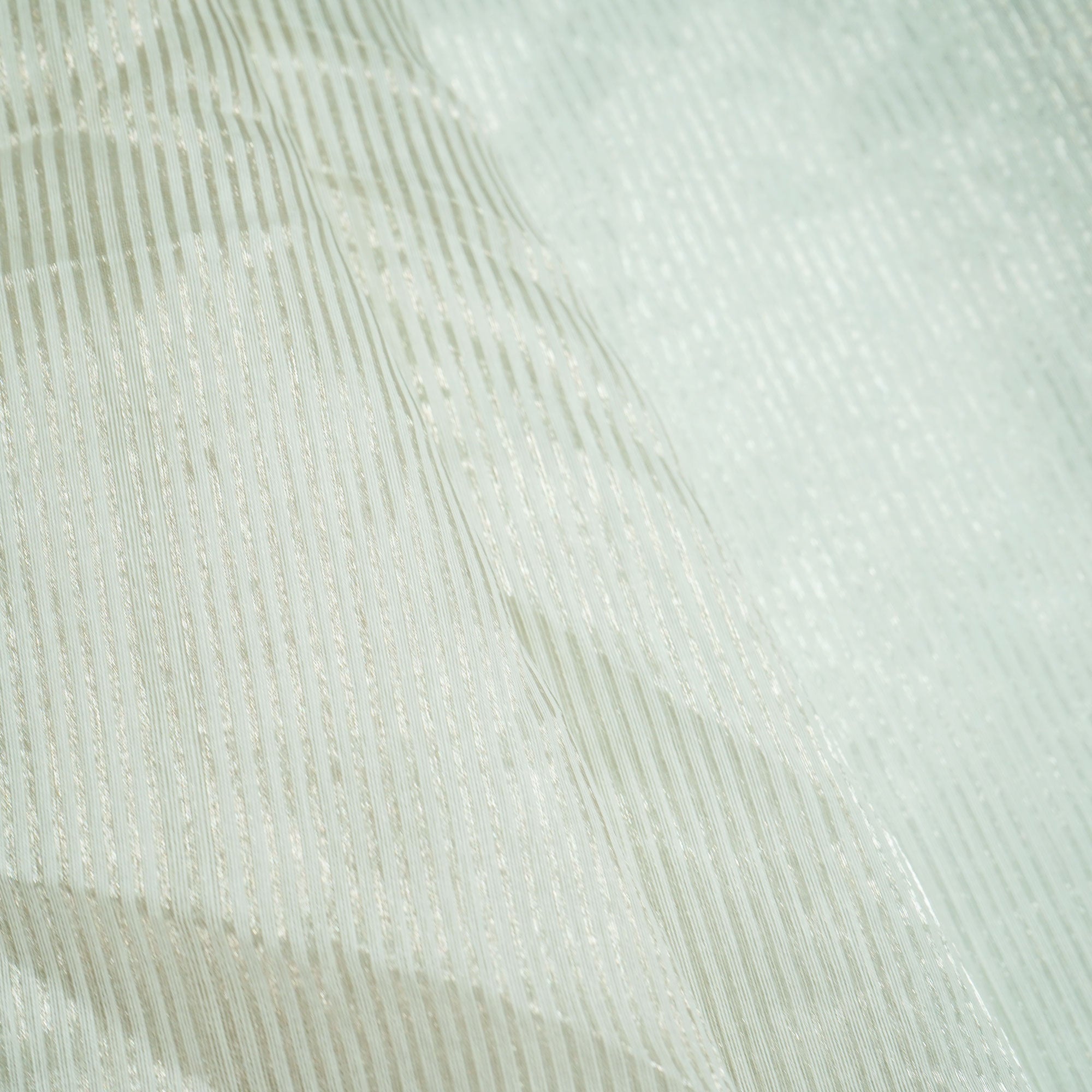 Silver Stripes Jacquard Pure Silk Zari KRE-16891