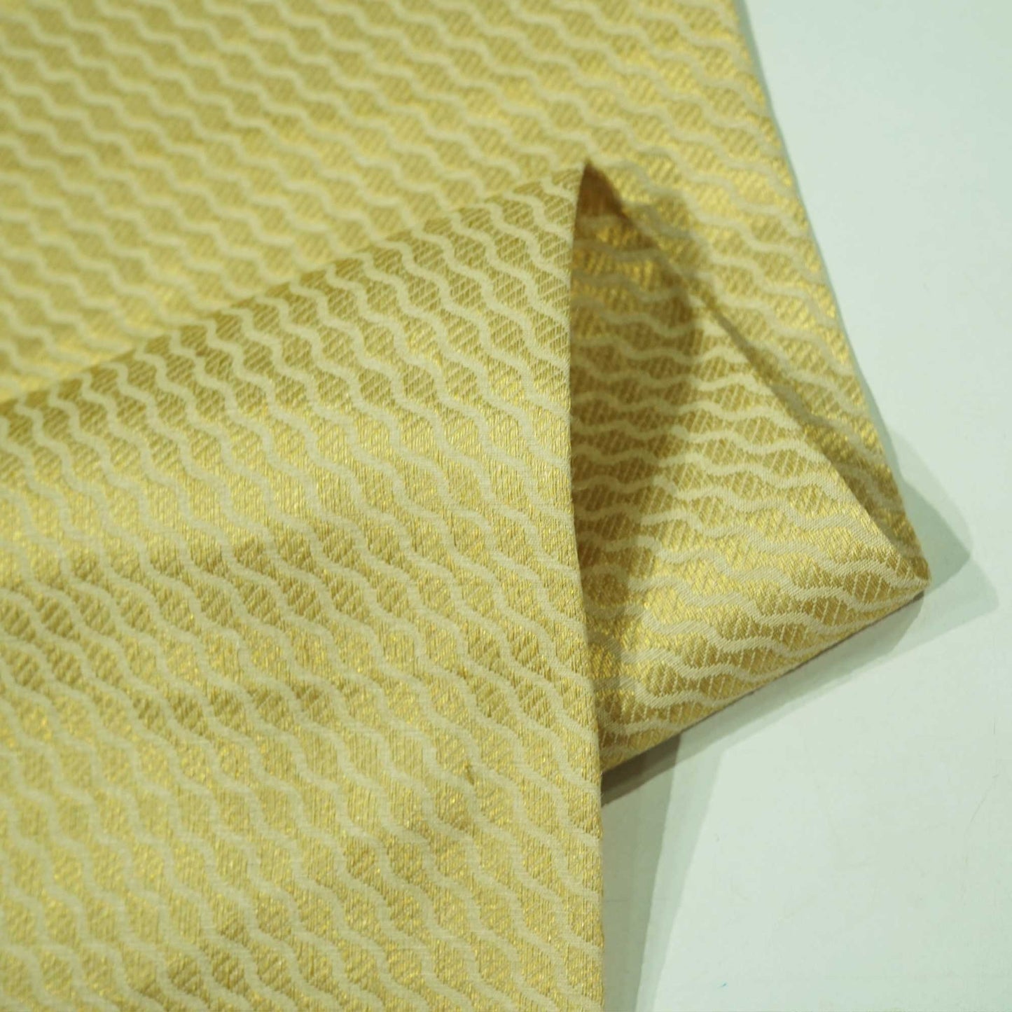 Gold Abstract Jacquard Munga Silk KRE-16933