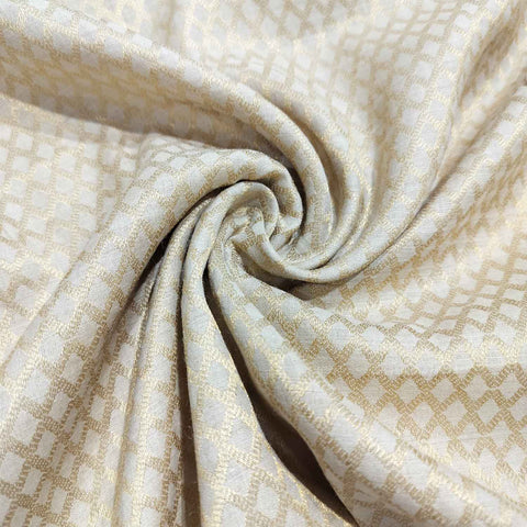 Gold Geometrical Jacquard Munga Silk KRE-16934