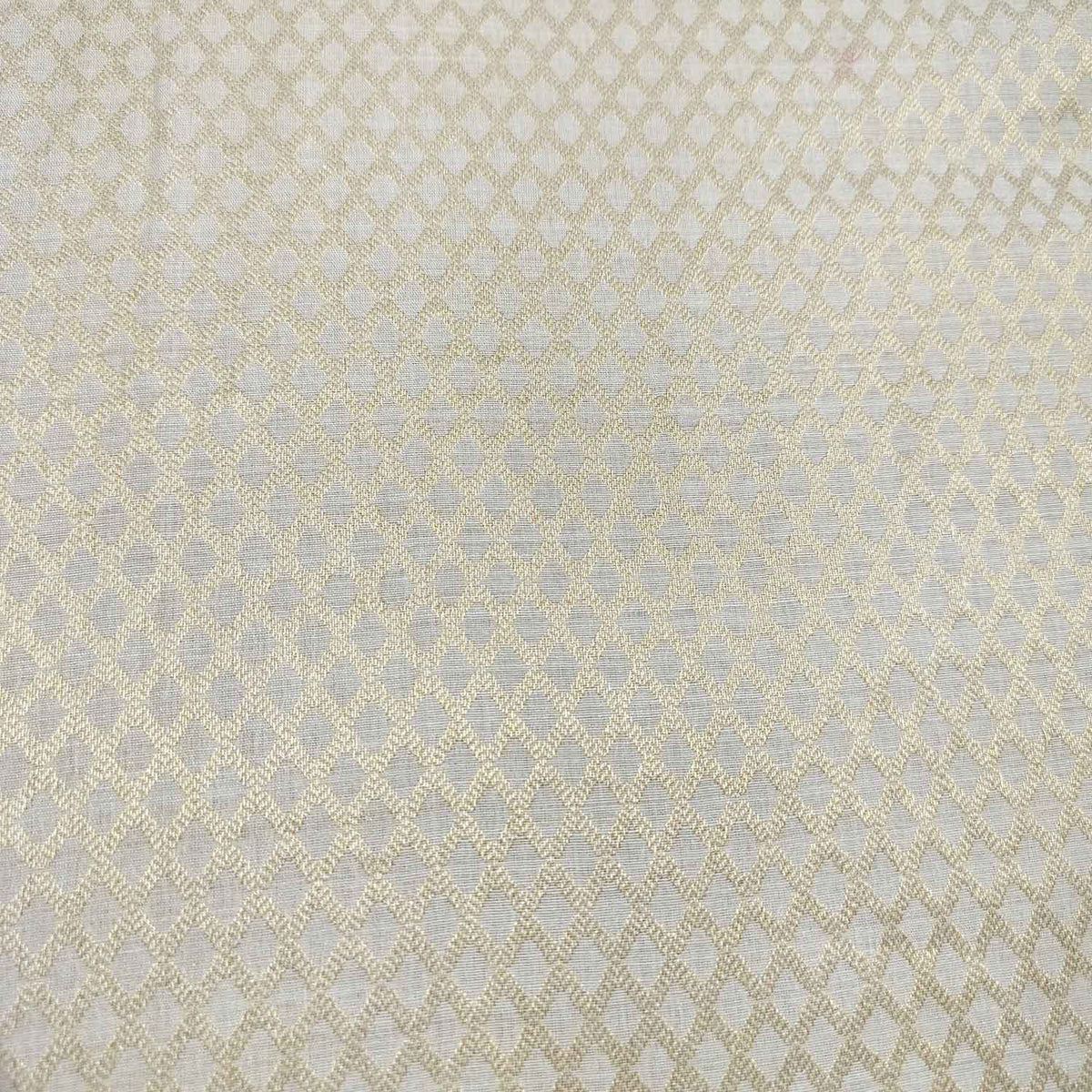 Gold Geometrical Jacquard Munga Silk KRE-16934