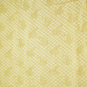 Gold Floral Jacquard Munga Silk KRN-16935