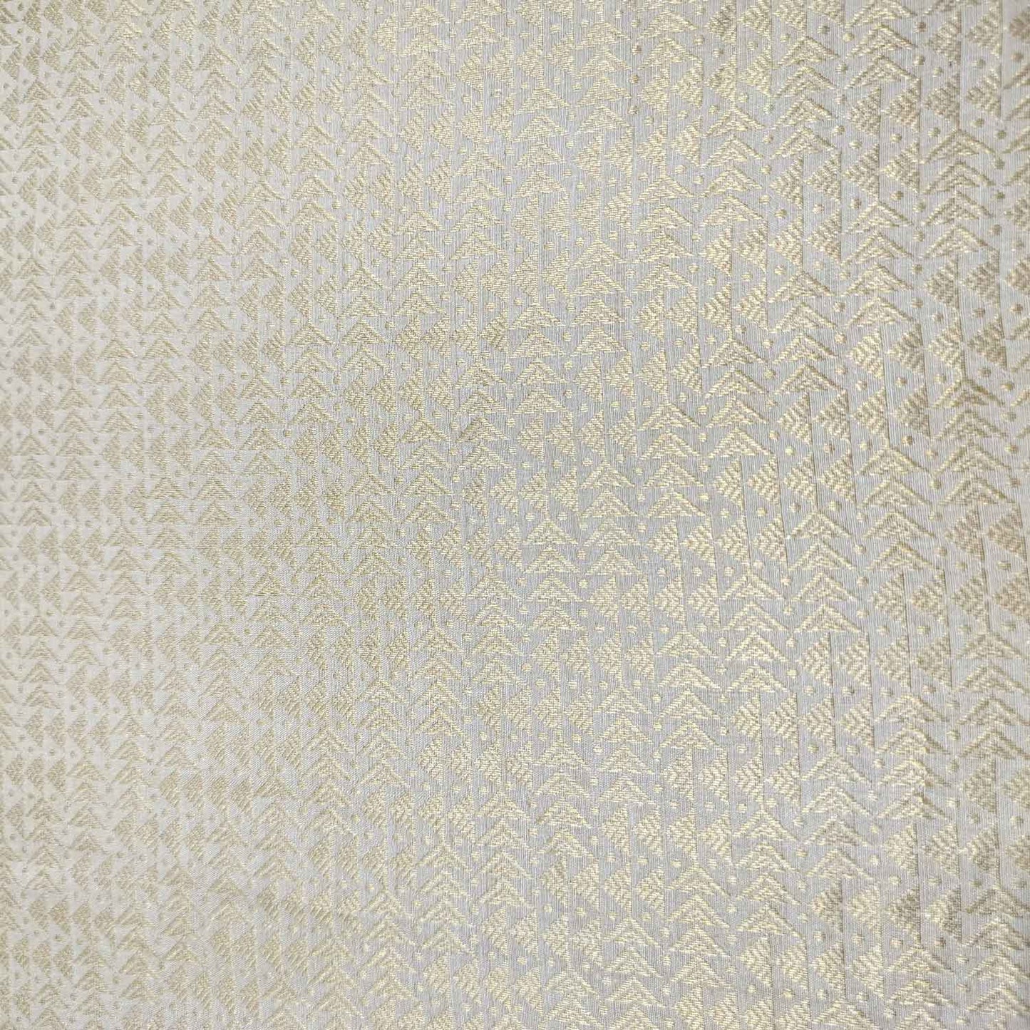 Gold Traditional Abstract Jacquard Munga Silk KRE-16937