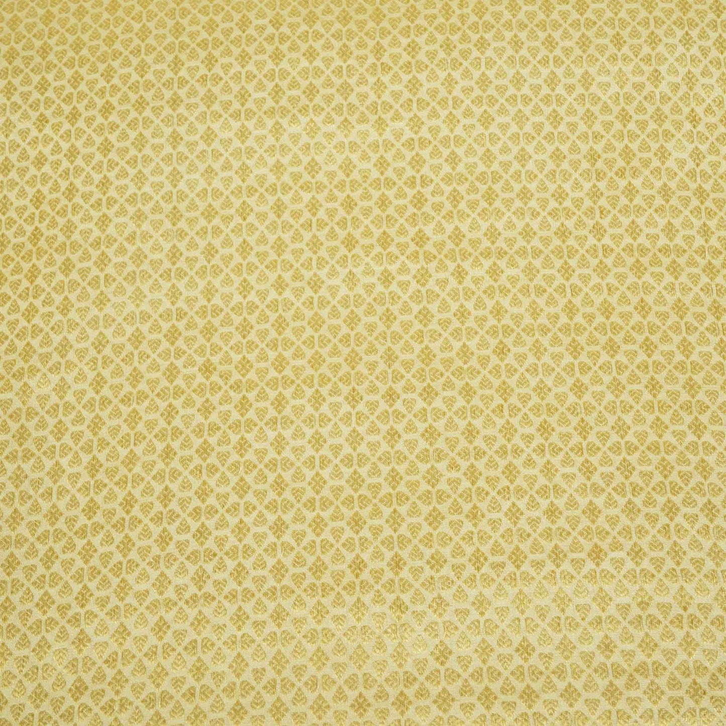 Gold Traditional Floral Jacquard Munga Silk KRE-16938