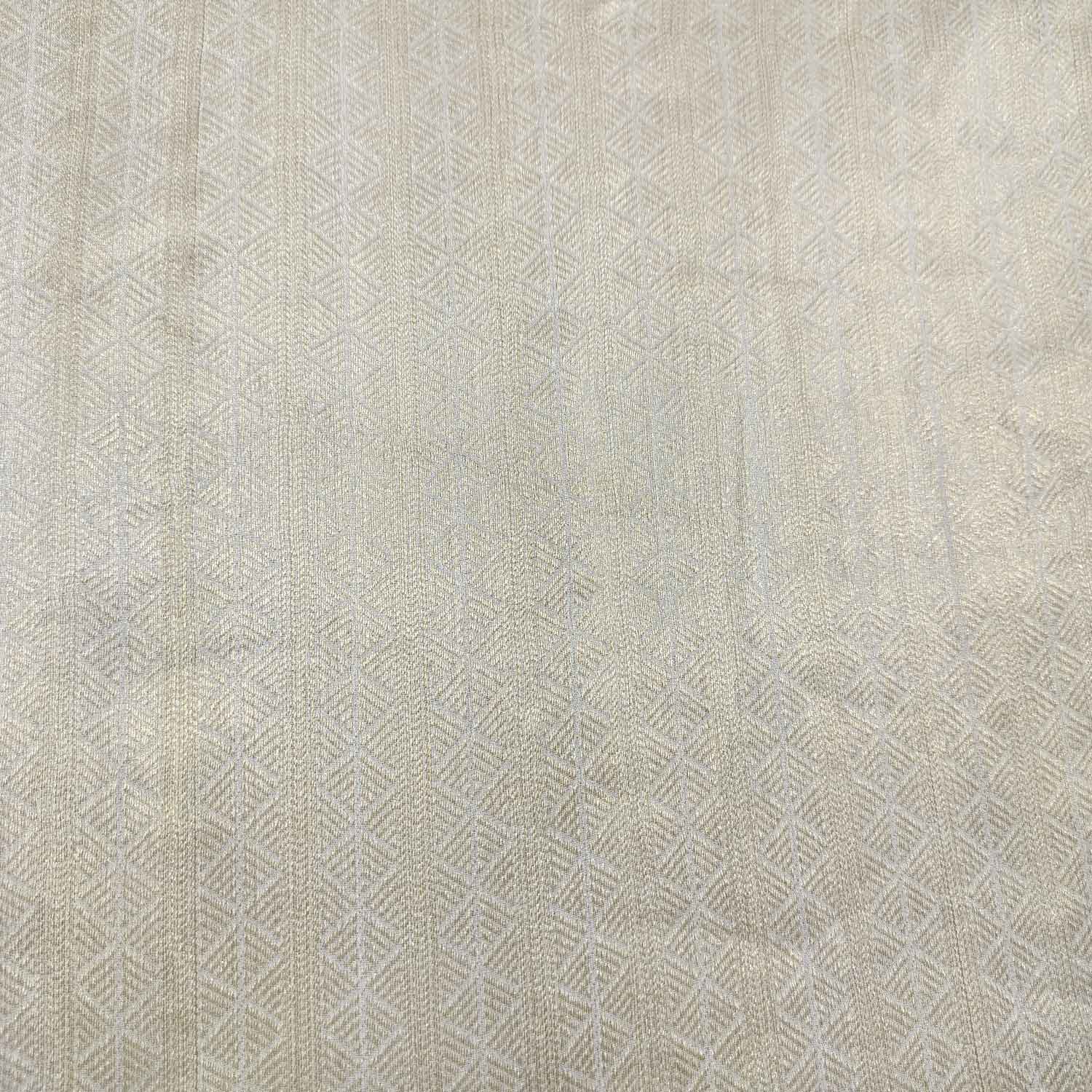 Gold Geometrical Jacquard Chiffon Silk KRE-16939