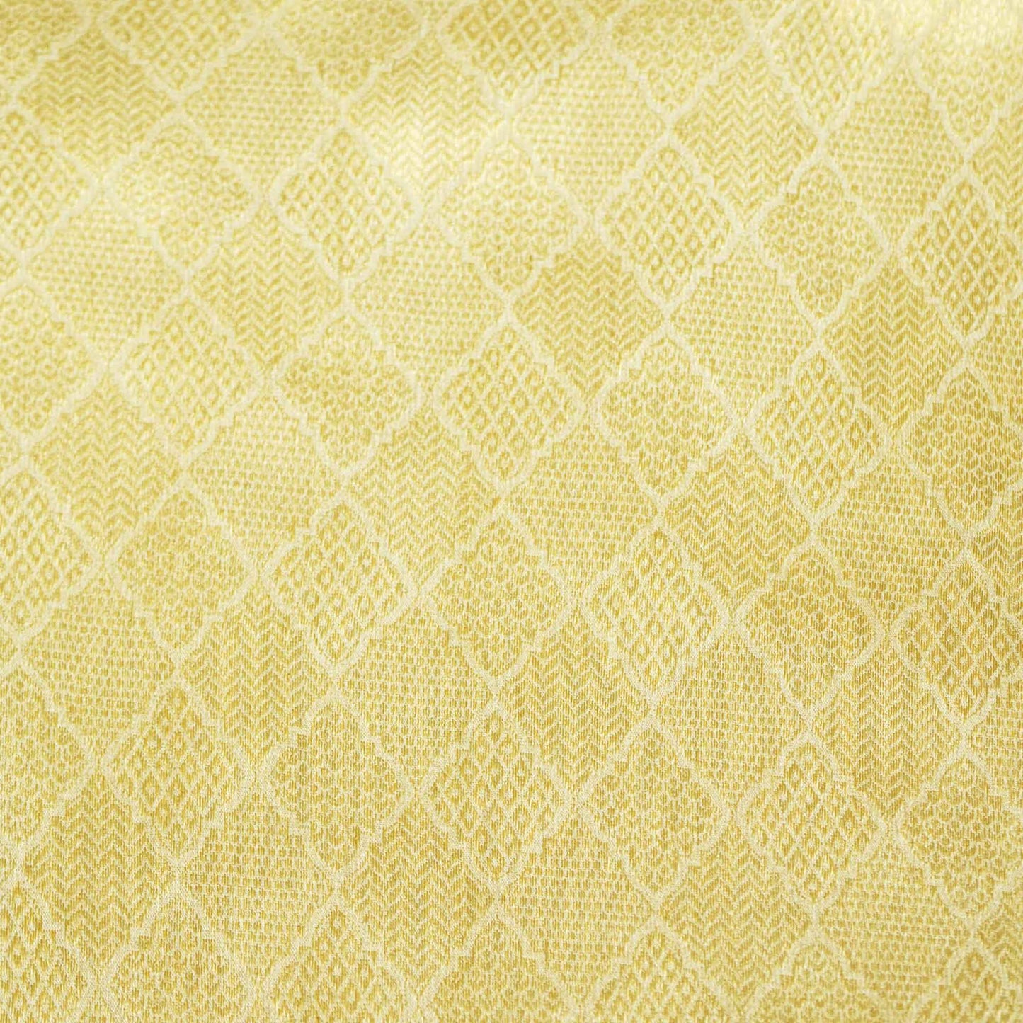 Gold Geometrical Jacquard Chiffon Silk KRN-16940