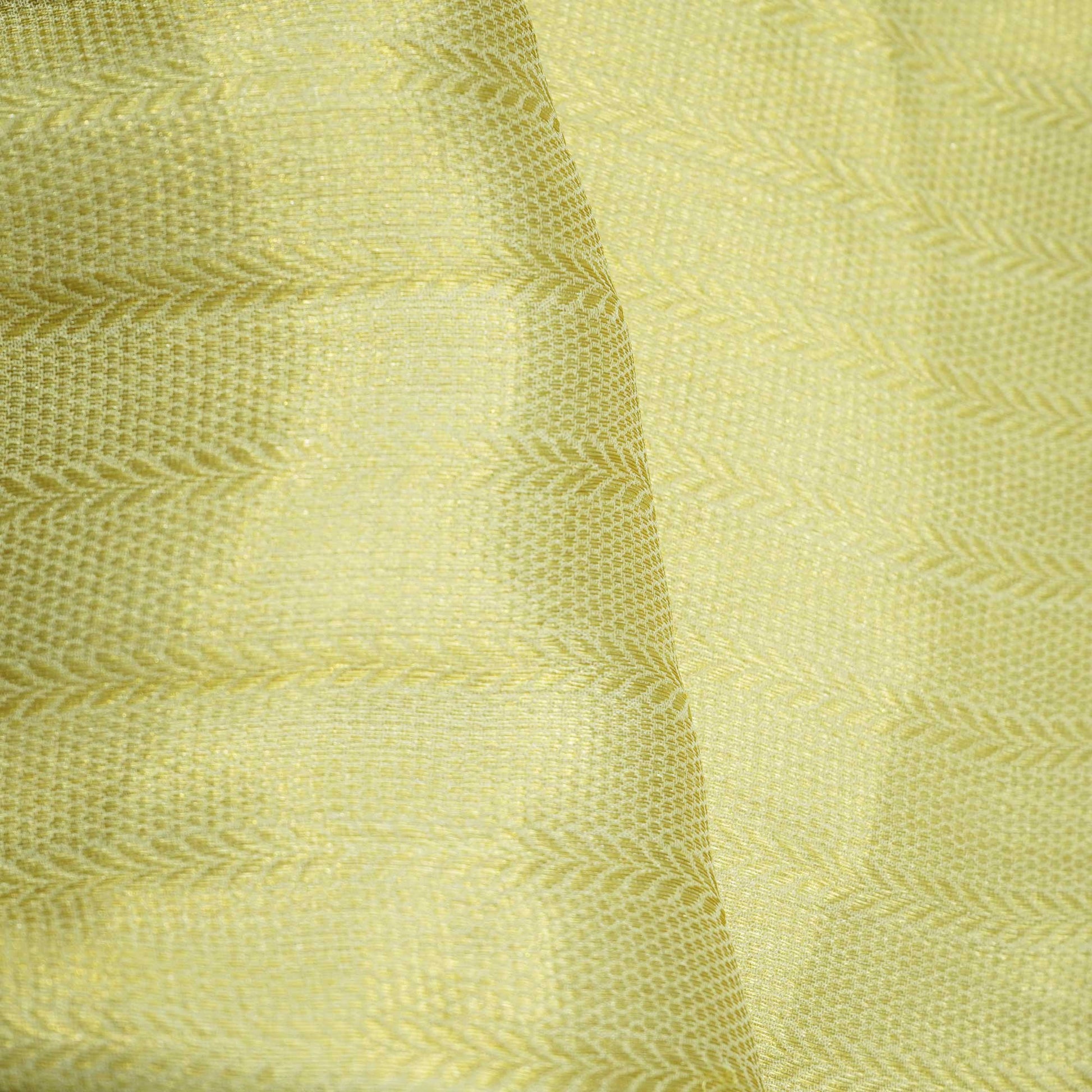 Gold Traditional Jacquard Chiffon Silk KRE-16942