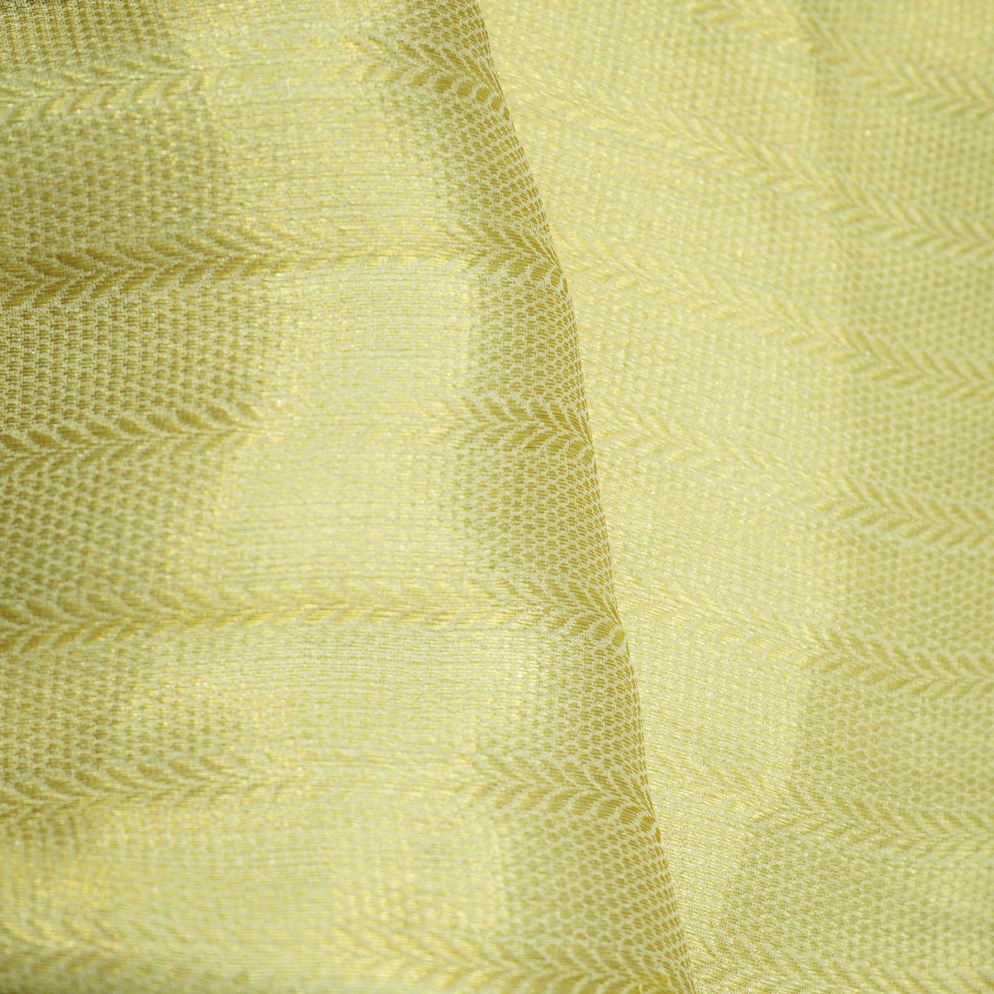 Gold Traditional Jacquard Chiffon Silk KRE-16942
