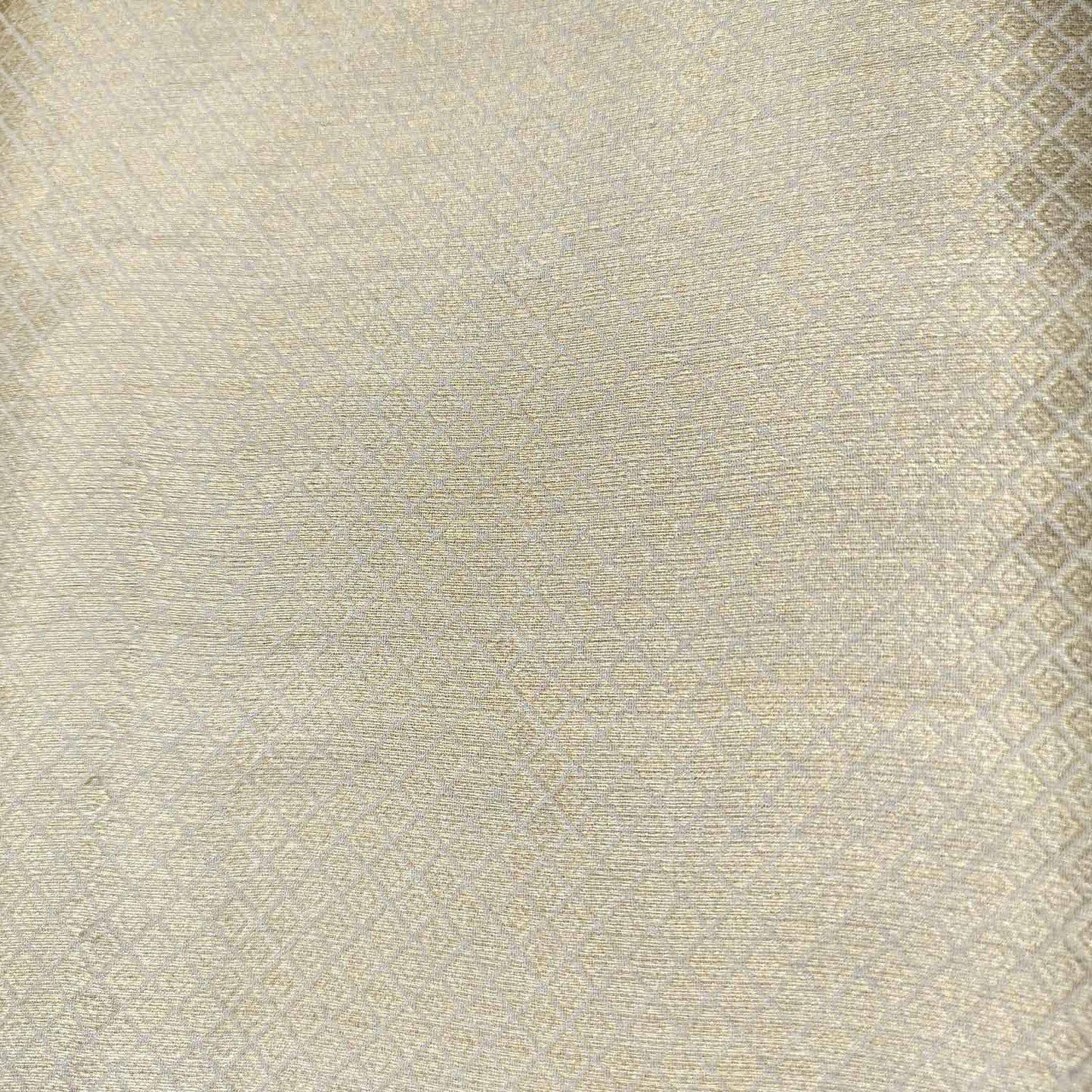 Gold Geometrical Abstract Jacquard Chiffon Silk KRE-16944