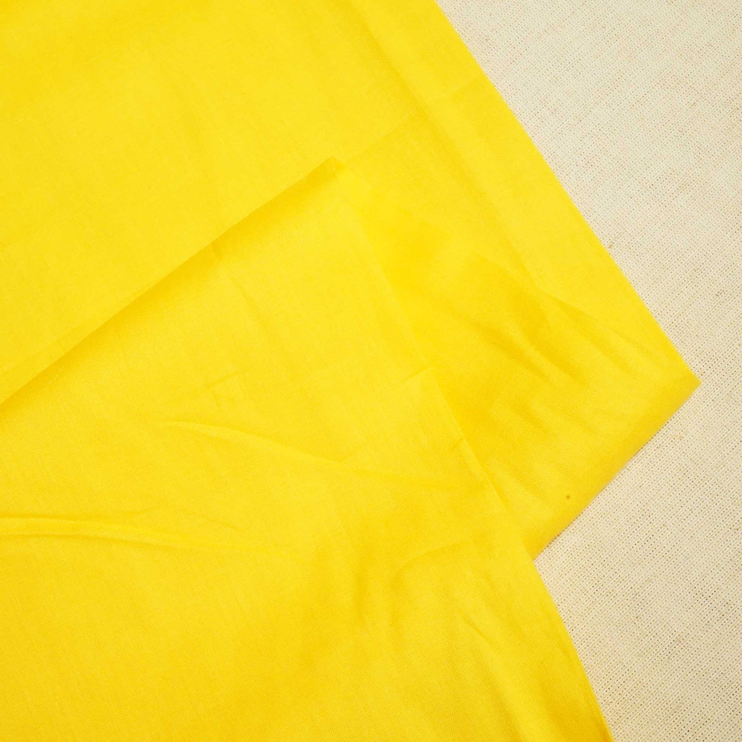 Yellow Solid Cotton Mulmul MSMR-17006