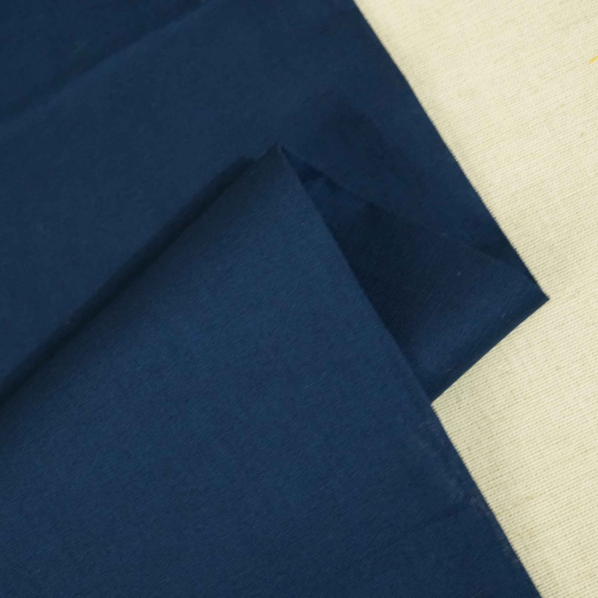 Blue Solid Cotton Malmal MSMR-17008