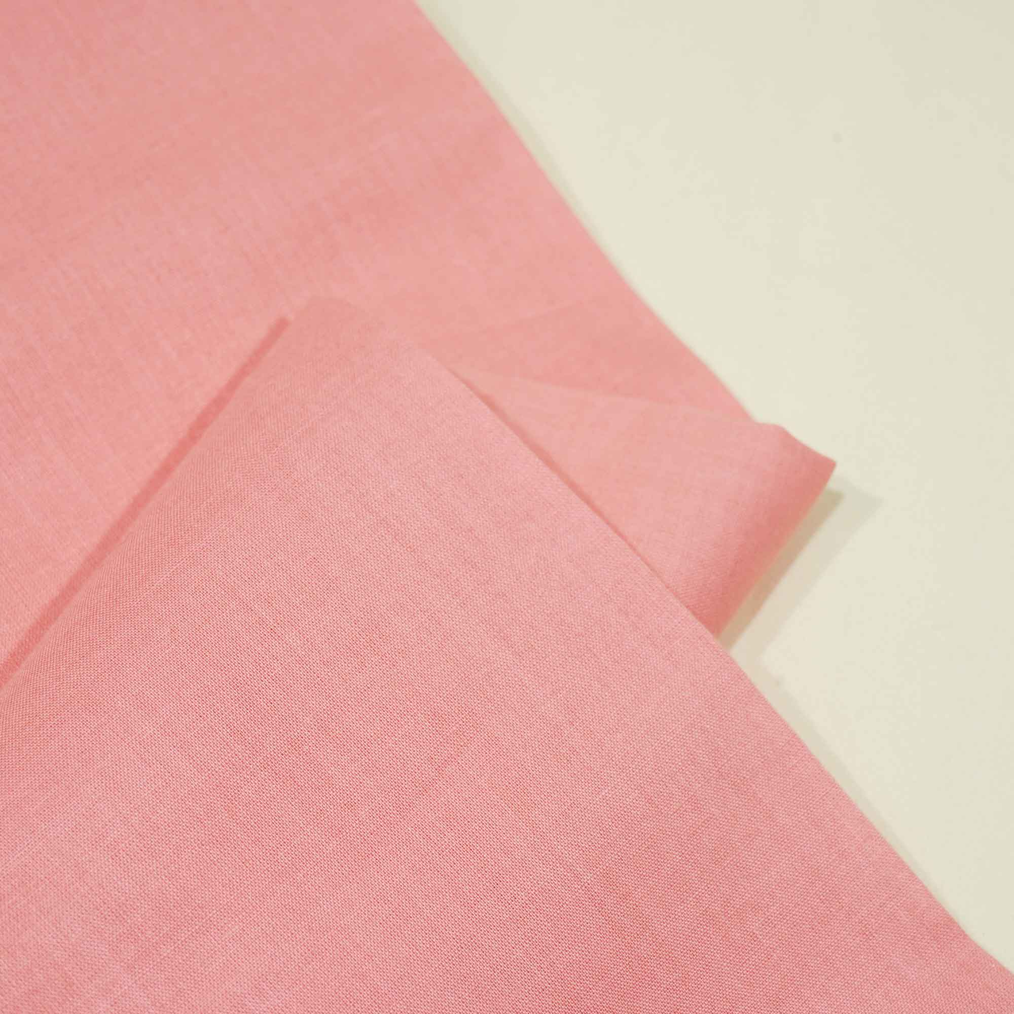 Coral Pink Solid Cotton Malmal MSMR-17009