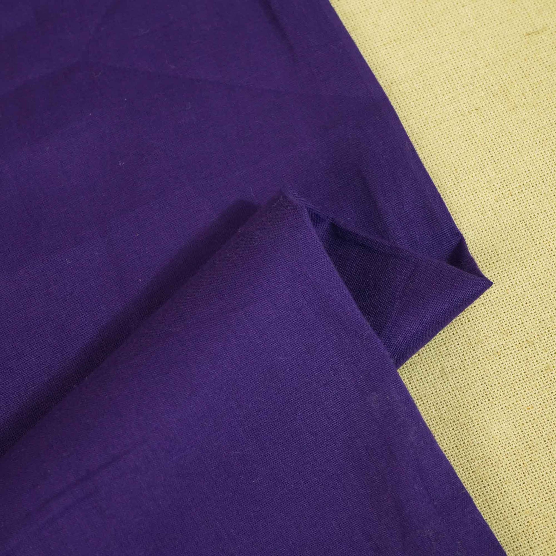 Dark Purple Solid Cotton Malmal MSMR-17010