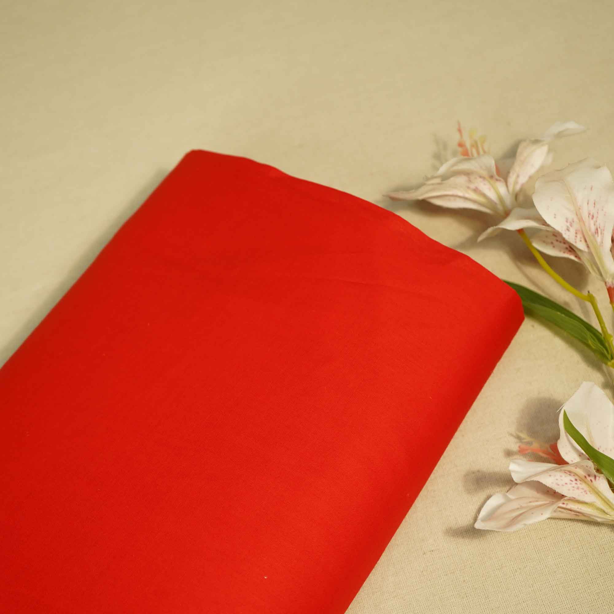 Red Solid Cotton Malmal MSMR-17013