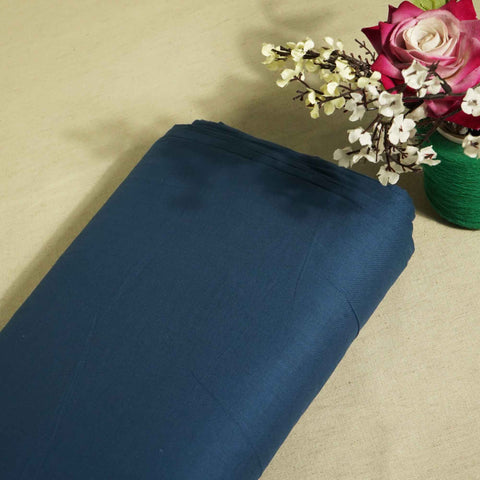 Navy Blue Solid Cotton Mulmul MSMR-17019