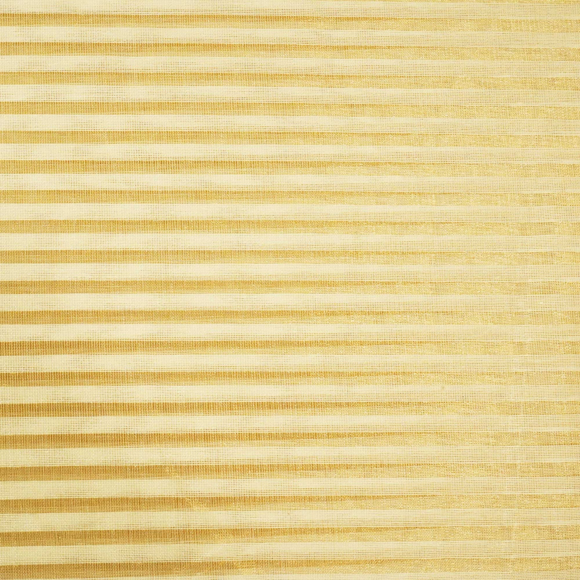Creame Gold Stripes Jacquard Pure Silk Zari KRE-17078