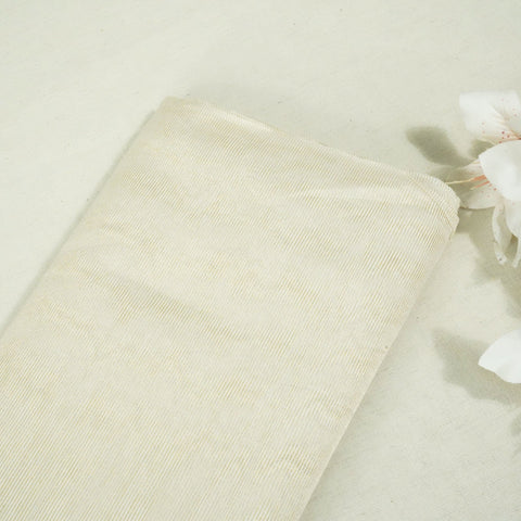 Gold Stripes Jacquard Pure Silk Zari KRE-17079