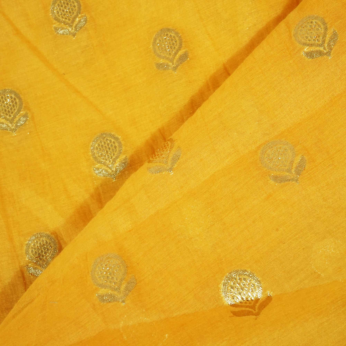 Dusky Brown Zari Floral Buti Jacqurd Cotton Katwar Patola KRE-17083