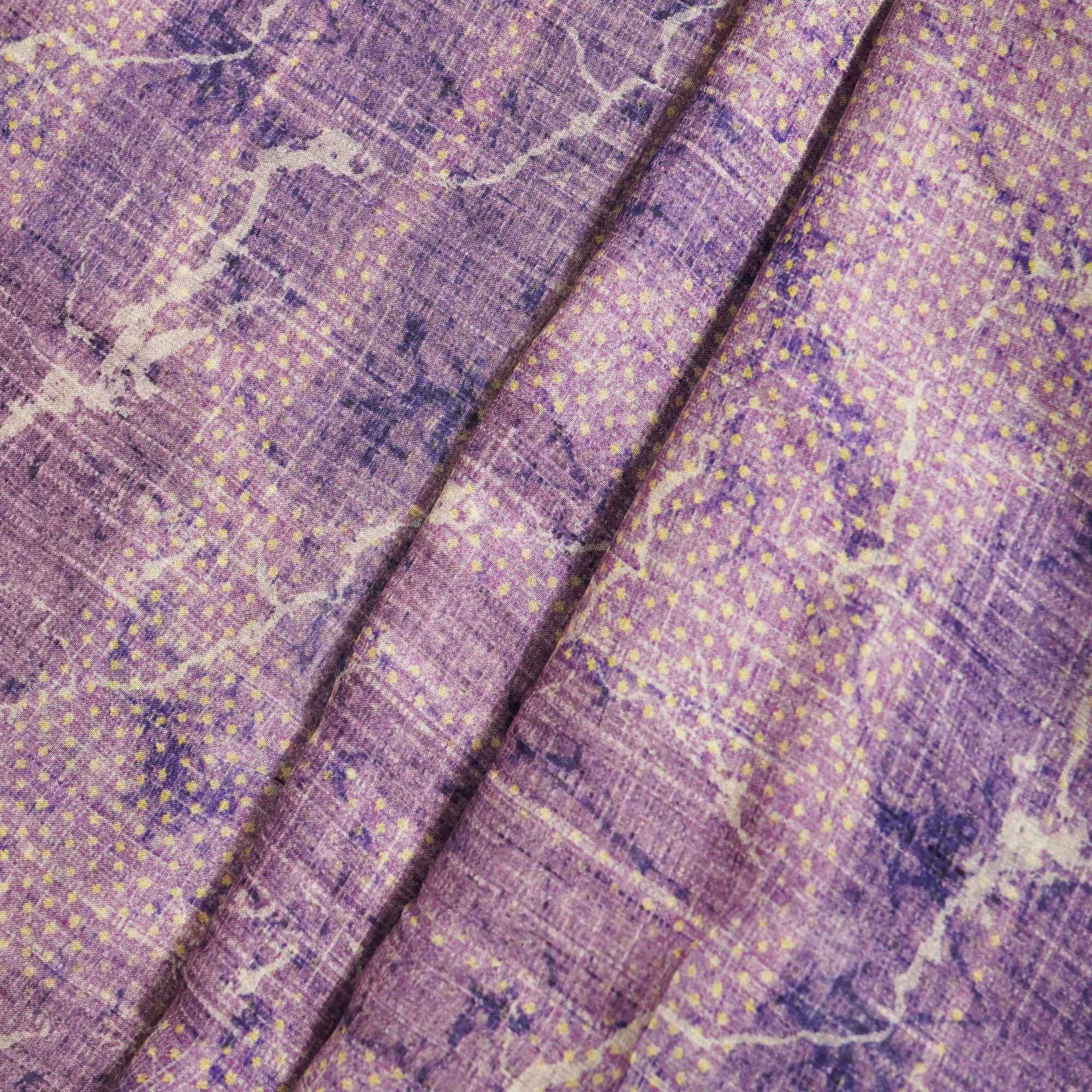 Purple Abstract Print Georgette GT-17116