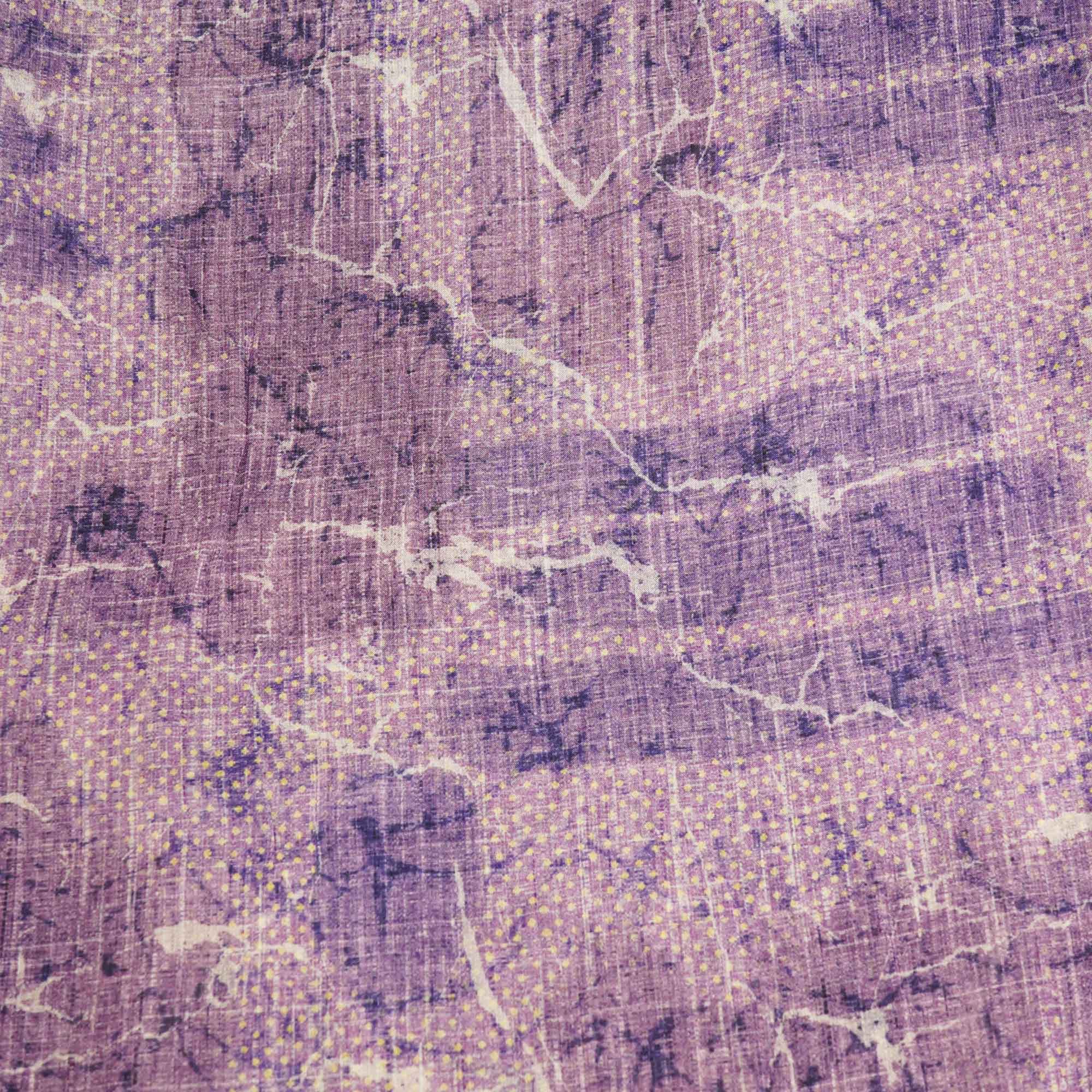 Purple Abstract Print Georgette GT-17116