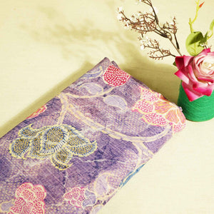 Purple Floral Print Georgette GT-17117