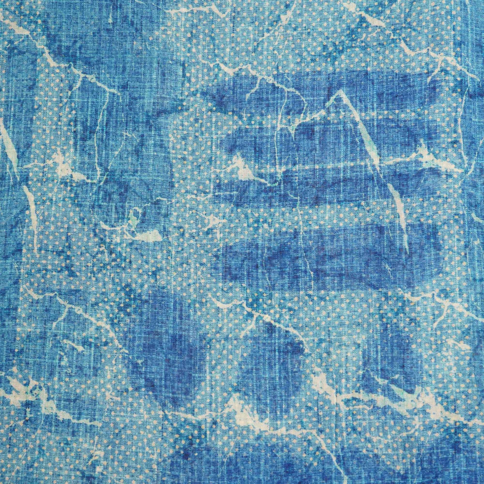 Blue Abstract print Georgette GT-17123