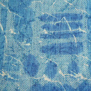 Blue Abstract print Georgette GT-17123