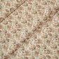 White Brown Floral Thread Sequins Embroidery Cotton KT-17124