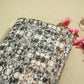 White Multicolor Abstract Thread Sequins Embroidery Cotton KT-17132