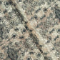 White Black & Pink Traditional Thread Sequins Embroidery Cotton KT-17135