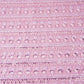 Pink Stripes CutDana Sequins Embroidery Net Fabric