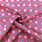 Red Geometrical Print Linen Organza GT-17200