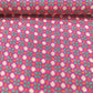 Red Geometrical Print Linen Organza GT-17200