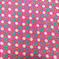 Red Geometrical Print Linen Organza GT-17200